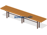 Двухметровая лавочка без спинки 2 м МАФ 1602 в Астрахани Двухметровая лавочка без спинки 2 м МАФ 1602 в Астрахани