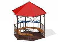 Беседка с лавками и полом МАФ 4122 в Астрахани