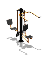 Уличный тренажер "Верхняя тяга Жим ногами" УТ322 в Астрахани