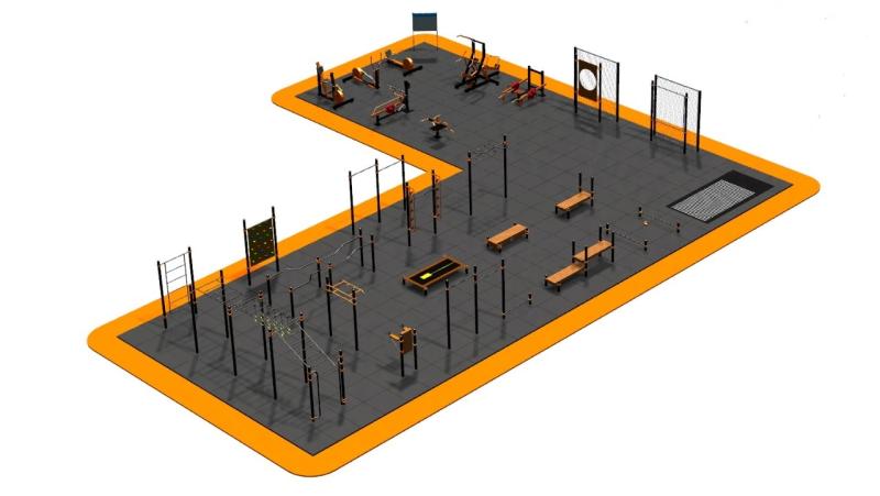 Дизайн проект спортплощадки Угловая в Астрахани