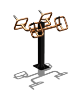 Уличный тренажер  "Штурвал двойной"  УТ201 в Астрахани