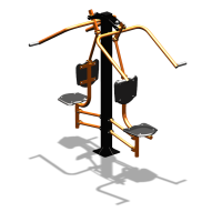 Уличный тренажер  "Верхняя тяга двойная"  УТ207 в Астрахани