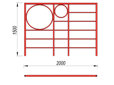 Шведская стенка с кольцами МАФ 3502 в Астрахани