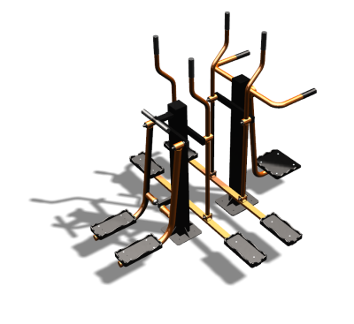 Уличный тренажер "Шпагат Маятник Лыжник двойной" УТ335 в Астрахани