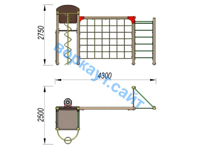 Детский спортивный комплекс Игровой ДСК 3111 в Астрахани