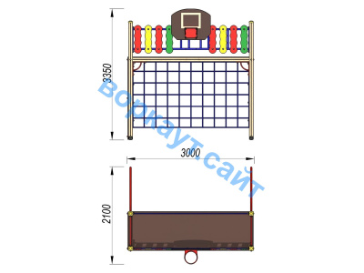 Детский спортивный комплекс ДСК 3101 в Астрахани