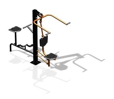 Уличный тренажер "Верхняя тяга Вело" УТ340 в Астрахани Уличный тренажер "Верхняя тяга Вело" УТ340 в Астрахани