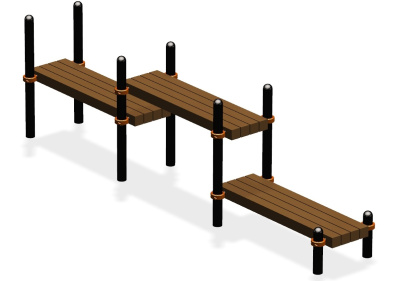 Спортивный комплекс воркаут ВС-63 в Астрахани Спортивный комплекс воркаут ВС-63 в Астрахани