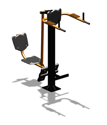 Уличный тренажер "Жим ногами Брусья Пресс" УТ329 в Астрахани