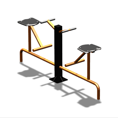 Уличный тренажер  "Твистер сидя двойной"   УТ216 в Астрахани