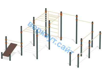 Спортивный комплекс воркаут ВС-50 в Астрахани