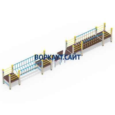 Детский спортивный комплекс Двойной мостик ДСК 3115 в Астрахани