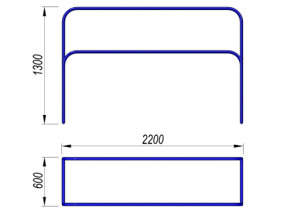 Брусья разновысокие МАФ 3531 в Астрахани
