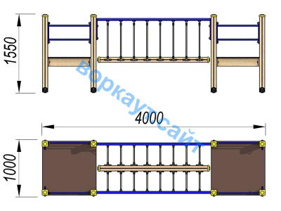 Детский спортивный комплекс Мост ДСК 3113 в Астрахани