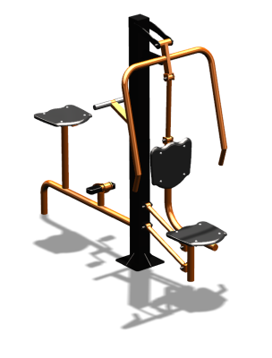 Уличный тренажер "Жим от груди Вело" УТ321 в Астрахани