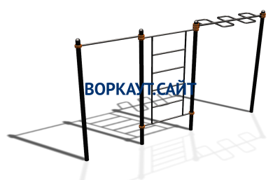 Спортивный комплекс воркаут ВС-129 в Астрахани Спортивный комплекс воркаут ВС-129 в Астрахани
