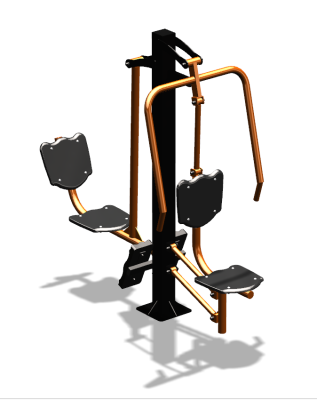 Уличный тренажер "Жим от груди Жим ногами" УТ304 в Астрахани