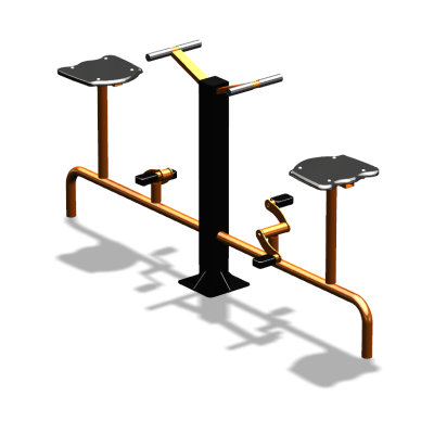 Уличный тренажер  "Вело двойной"   УТ211 в Астрахани