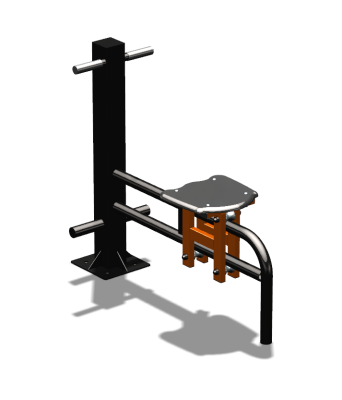 Уличный тренажер "Каталка одинарная" УТ 123 в Астрахани