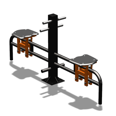 Уличный тренажер  "Каталка двойная"   УТ215 в Астрахани