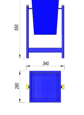 Урна МАФ 1630 в Астрахани