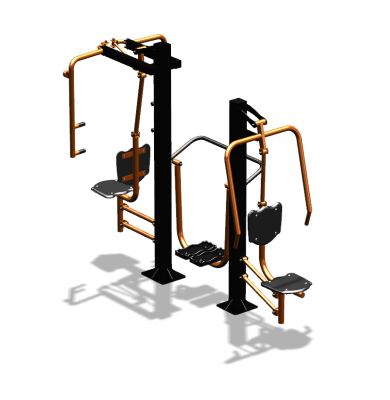 Уличный тренажер "Жим от себя Шагомер Баттерфляй" УТ303 в Астрахани