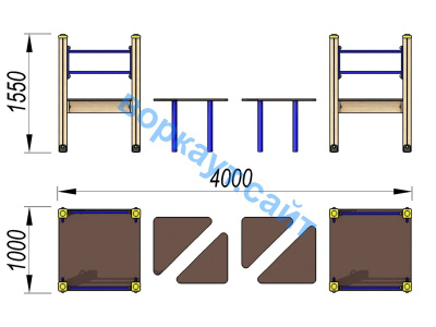 Детский спортивный комплекс Мостик ДСК 3114 в Астрахани