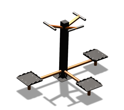 Уличный тренажер "Твистер тройной" УТ337 в Астрахани