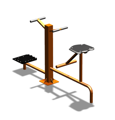 Уличный тренажер "Твистер стоя Твистер сидя" УТ323 в Астрахани