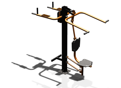 Уличный тренажер "Верхняя тяга Брусья Пресс" УТ339 в Астрахани