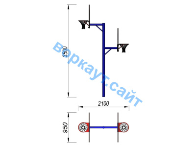 Баскетбольный щит двойной СИО 3511 в Астрахани
